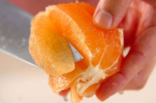 ニンジンとグレープフルーツの甘酢漬けの作り方の手順2