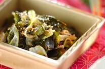 ワカメとネギの炒め煮