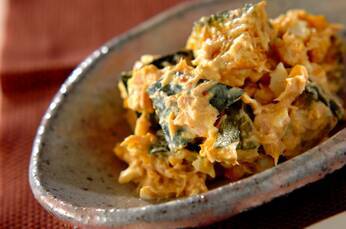 カボチャと卵のタイ風サラダ