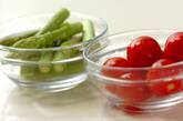夏野菜のオイル蒸し煮の下準備2