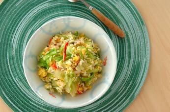 レタスチャーハン ぱぱっと簡単 しっとりパラパラ by横田 真未さん