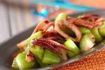 イカとチンゲンサイの旨塩炒め