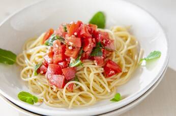 トマトの冷製パスタ