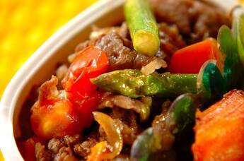 牛肉とトマトのサッと炒め煮