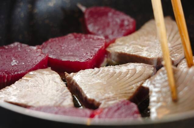 カツオステーキのマスタードソースの作り方の手順4