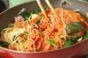 ホウレン草とベーコンのケチャップスパゲティーの作り方の手順7