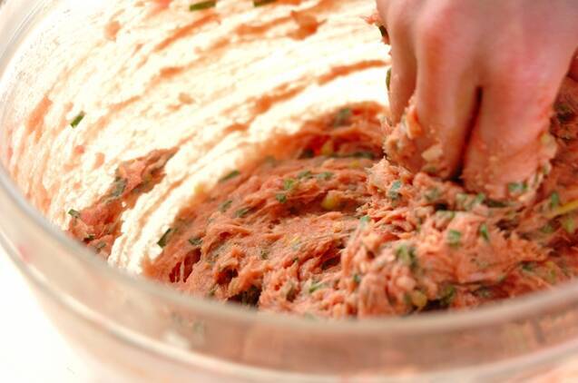 餃子ハンバーグの作り方の手順4