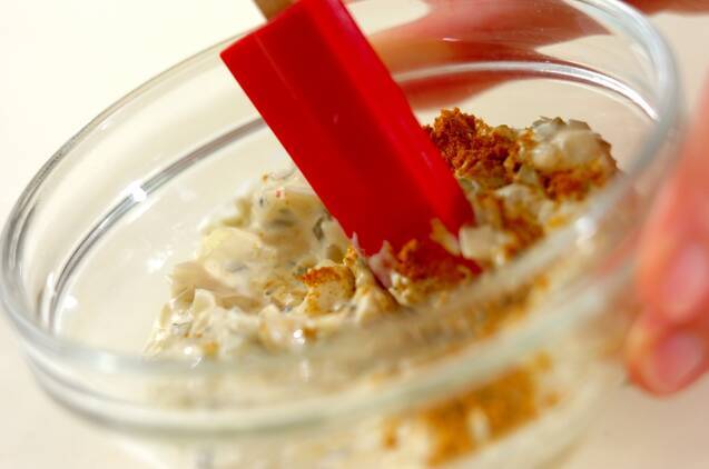 タルタルカレートーストの作り方の手順2