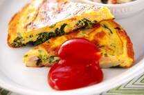 ほうれん草入りスペイン風オムレツ