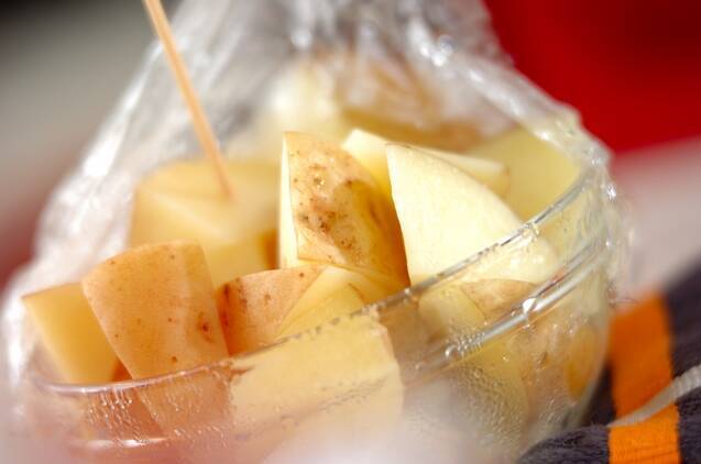 新ジャガのハーブ焼きの作り方の手順2