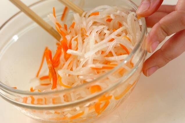 甘酢和え大根の作り方の手順2