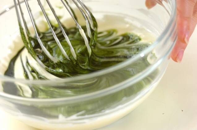 抹茶チーズケーキの作り方の手順5