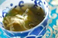 タケノコとワカメのスープ
