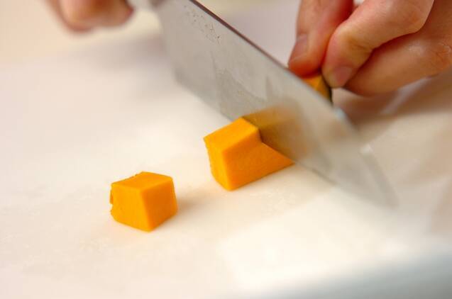 カボチャとレンコンのドライカレーの作り方の手順1