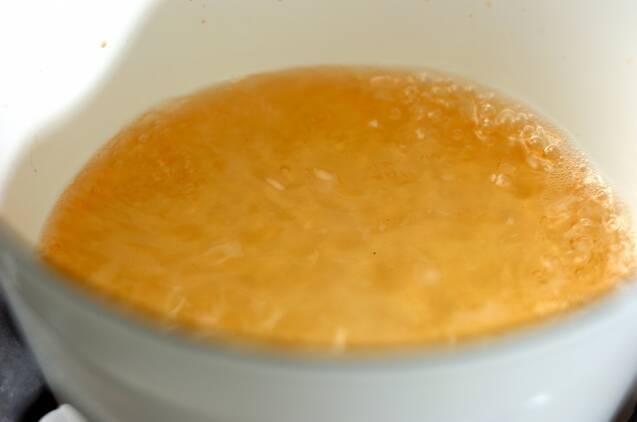 白身魚と水菜のポン酢和えの作り方の手順1