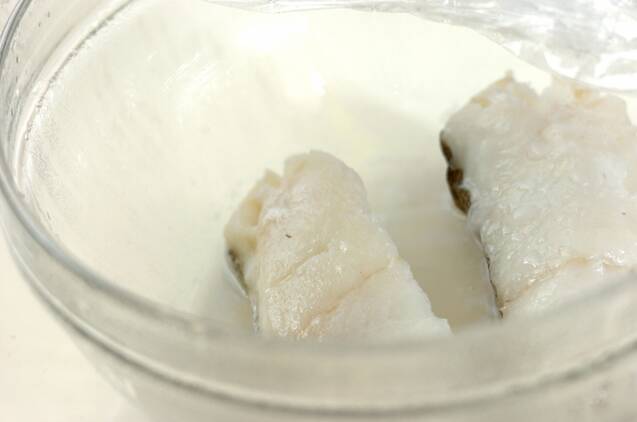 白身魚と水菜のポン酢和えの作り方の手順3