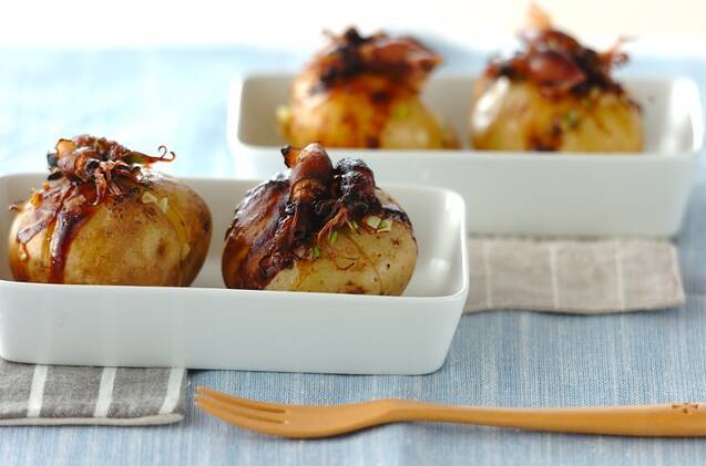 新ジャガとホタルイカの田楽みそ