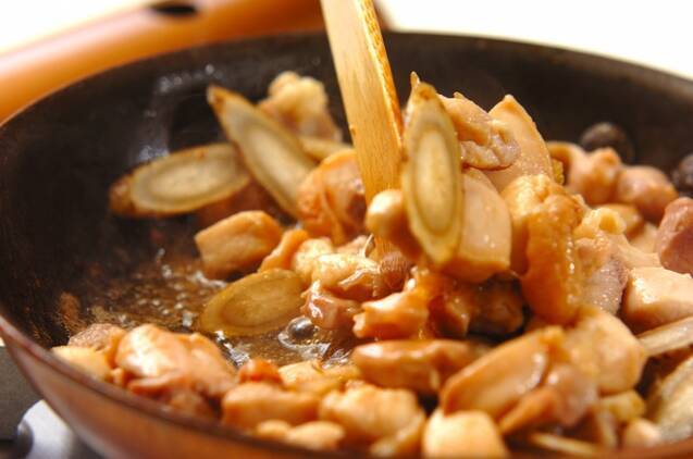 鶏肉とゴボウの混ぜご飯の作り方の手順4