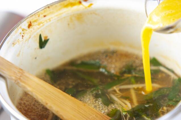 スタミナ満点！キムチ入り鶏クッパの作り方の手順6