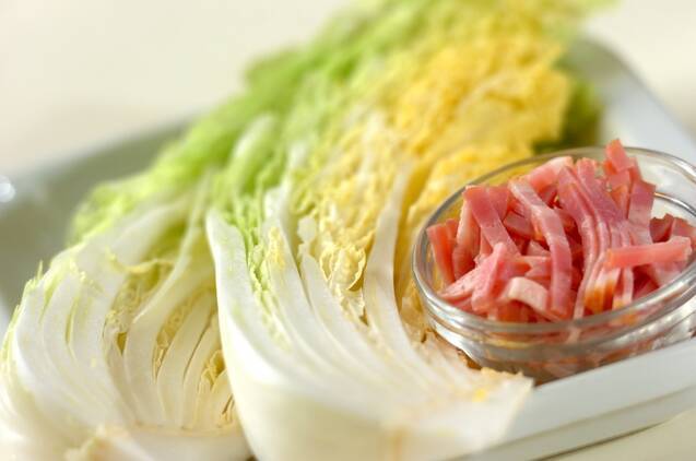焼き白菜のシーザーサラダの作り方の手順1