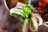 ハムとキャベツのお花