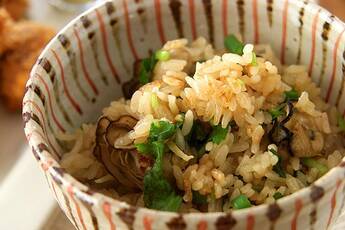 カキの炊き込み御飯