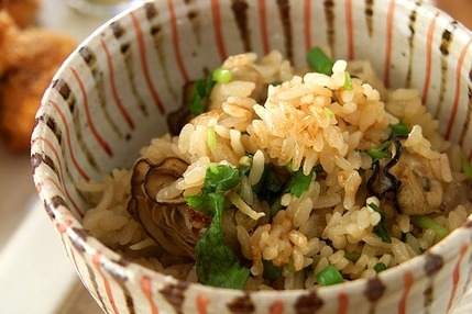 カキの炊き込み御飯