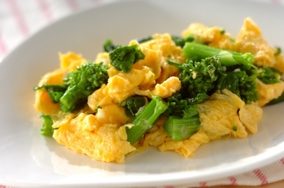 菜の花と卵の炒め物 副菜 レシピ 作り方 E レシピ 料理のプロが作る簡単レシピ