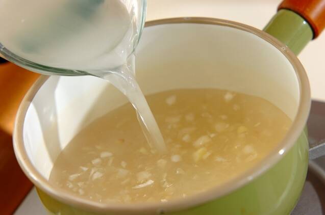 トマトと豆腐のスープの作り方の手順2