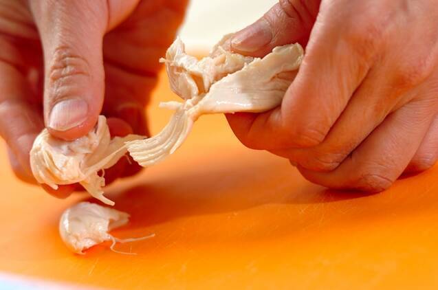 鶏ささ身とホウレン草のクリームスープの作り方の手順4