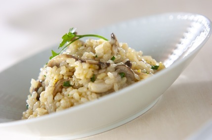 色々キノコのリゾット
