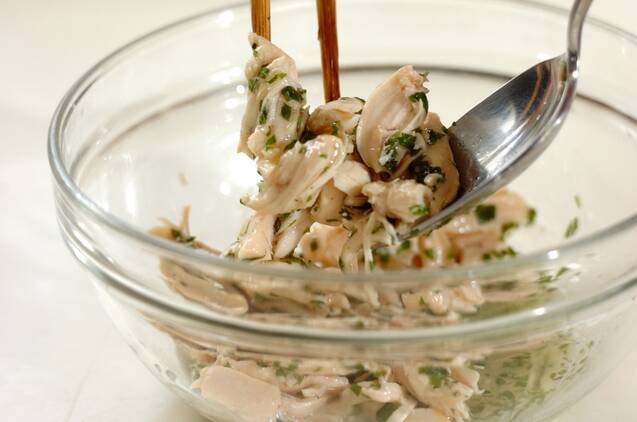 和風チキンサラダの作り方の手順5