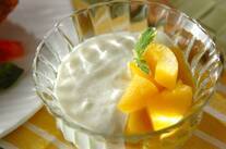 黄桃ヨーグルト