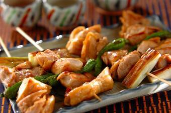 鶏の串焼き・ユズコショウ風味