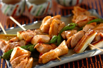 鶏の串焼き・ユズコショウ風味