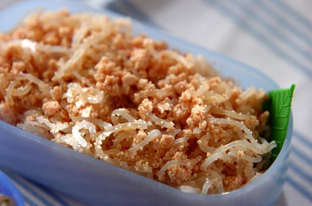 しらたきのタラコ炒め