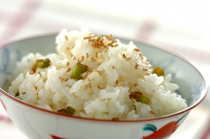 アスパラ混ぜご飯