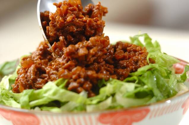 ピリ辛肉みそ丼の作り方の手順3