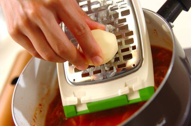 アサリと豆腐のチゲの作り方の手順6