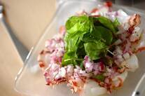 タコとベビーリーフのサラダ