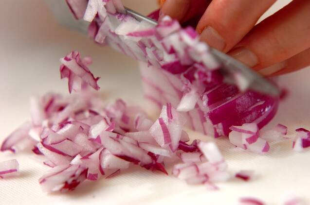 タコとベビーリーフのサラダの作り方の手順1