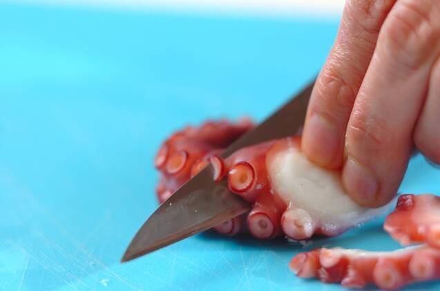 タコとオリーブのマリネの作り方の手順2