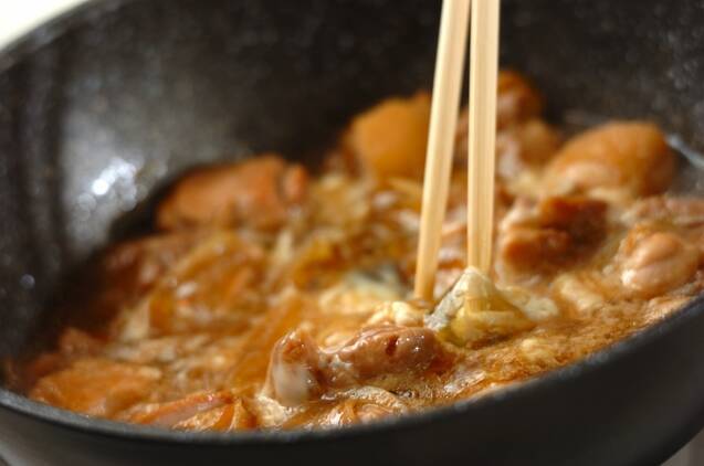 親子丼の作り方の手順3