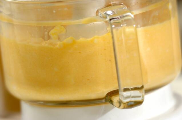 エンドウ豆入りふわふわ卵サンドの作り方の手順2