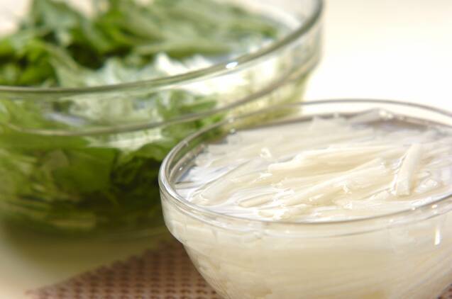 大量消費にも！水菜のサラダ シンプルが美味しい by野口 ゆかさんの作り方の手順1