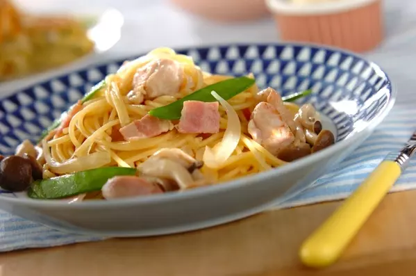 超時短!鶏もも肉とベーコンの和風パスタ