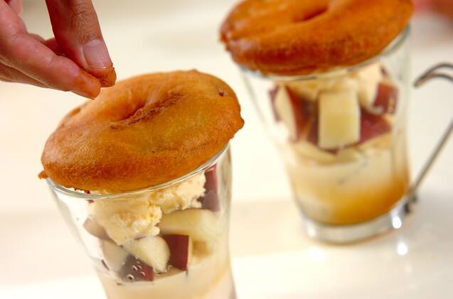 パフェ風リンゴドーナツの作り方の手順5