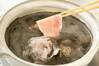 黒ごま坦々納豆鍋の作り方の手順3