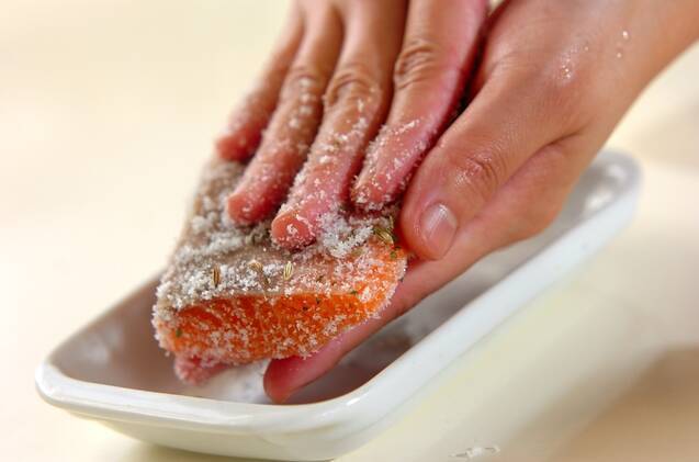 サーモンのマリネの作り方の手順3