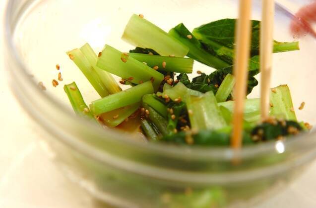 小松菜のゴマ和えの作り方の手順2